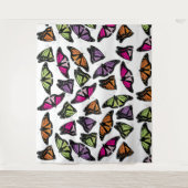 Colorful Butterflies Patroon Wandkleed (Voorkant)