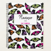 Colorful Butterflies Pattern Appointbook Planner (Voorkant)