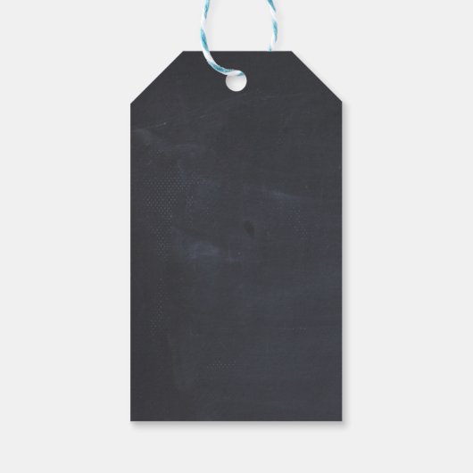 Colorful Butterflies Pattern op Black Wedding Cadeaulabel (Achterkant)