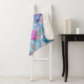 Colorful Butterflies Sherpa Blanket Deken (In situ)
