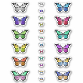 Colorful Butterflies Sticker