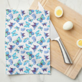 Colorful Butterflies Theedoek (Quarter Fold)