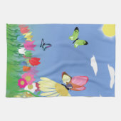 Colorful Butterflies Theedoek (Horizontaal)