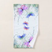 Colorful Butterflies vliegen in Natuur - Lente  Bad Handdoek (Handdoek)