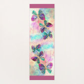 Colorful Butterflies Yoga Mat - Schilderen (Achterkant)