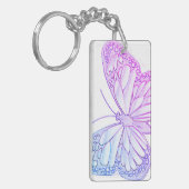 Colorful Butterfly Art Sleutelhanger (Voorkant Links)