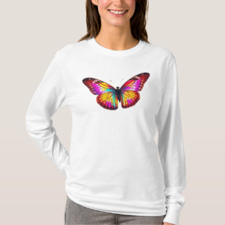 colorful butterfly art t-shirt
