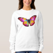 colorful butterfly art trui (Voorkant)