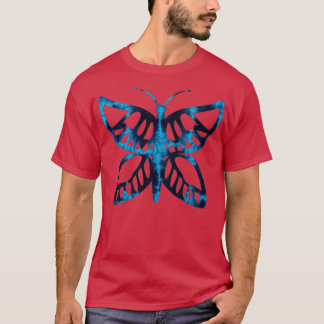 Colorful Butterfly Artwork Tie Dye T-shirt