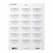 Colorful Butterfly Assortation Personalize Label (Full Sheet)