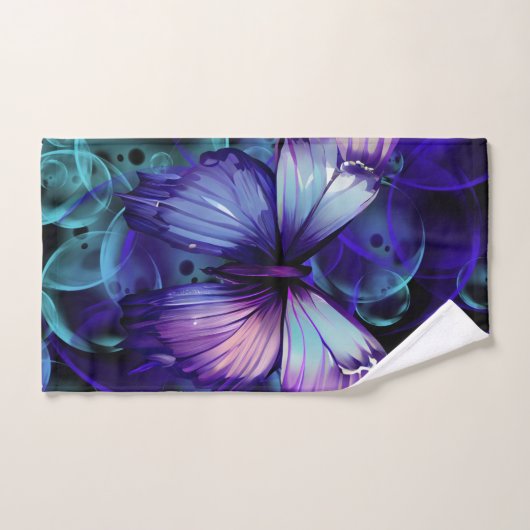 Colorful Butterfly Bath Towel Set Bad Handdoek (Handdoek)