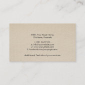 Colorful Butterfly Body silhouet Visitekaartje (Achterkant)