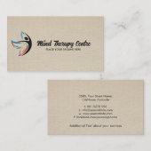 Colorful Butterfly Body silhouet Visitekaartje (Voorkant / Achterkant)