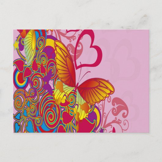 Colorful Butterfly Briefkaart (Voorkant)