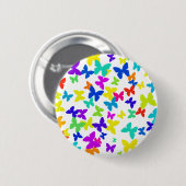 Colorful Butterfly Button (Voorkant /achterkant)