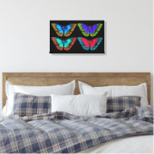 Colorful  Butterfly Canvas Art Print (Insitu (Slaapkamer))