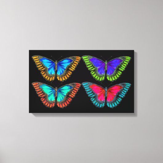 Colorful  Butterfly Canvas Art Print (Voorkant)