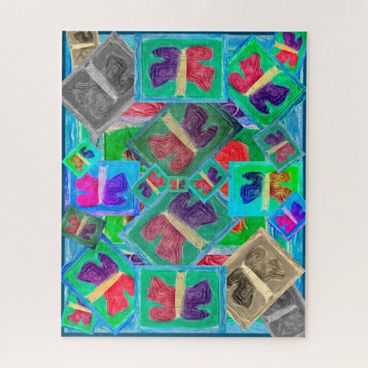 Colorful Butterfly Challenge | Legpuzzel (Verticaal)