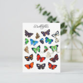 Colorful Butterfly Collectie Briefkaart (Staand voorkant)