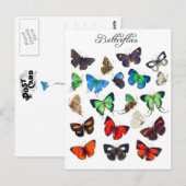 Colorful Butterfly Collectie Briefkaart (Voorkant / Achterkant)