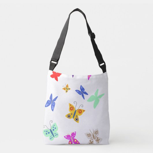 Colorful Butterfly Crossbody Tas (Voorkant)