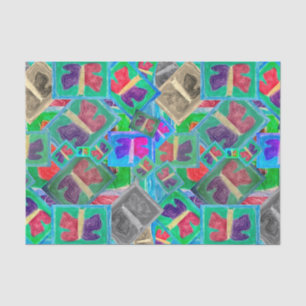 Colorful Butterfly Double Challenge Weefselpapie Tissuepapier