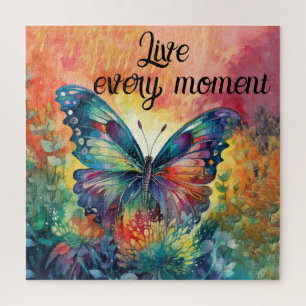 Colorful Butterfly Flowers Inspirerend Live Legpuzzel