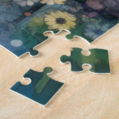 Colorful Butterfly Flowers Inspirerend Quote Legpuzzel (Zijkant)