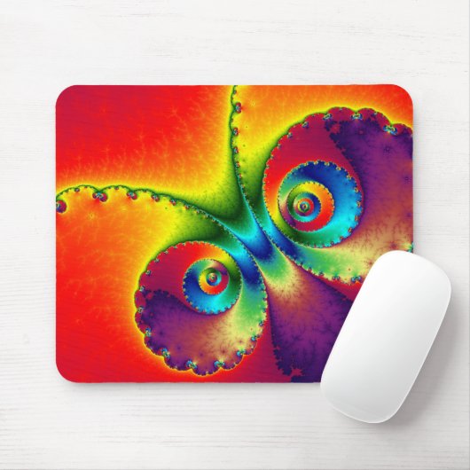 Colorful Butterfly Fractal Muismat (Met muis)