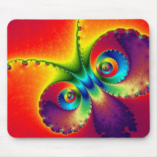 Colorful Butterfly Fractal Muismat (Voorkant)