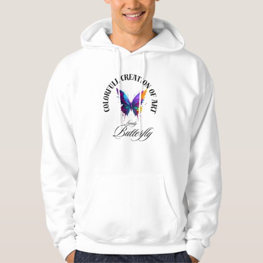 Colorful Butterfly Hoodie (Voorkant)
