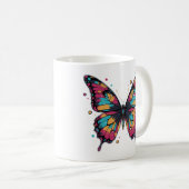 Colorful Butterfly Illustration Koffiemok (Voorkant rechts)