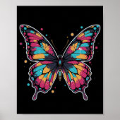 Colorful Butterfly Illustration Poster (Voorkant)