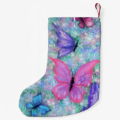 Colorful Butterfly-kerststop Kleine Kerstsok (Achterkant)