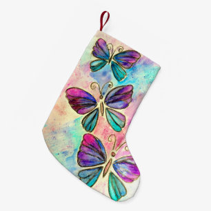 Colorful Butterfly-kerststop Kleine Kerstsok