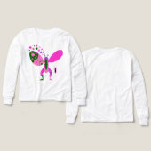 Colorful Butterfly Long Sleeve T-Shirt (Voorkant /achterkant)