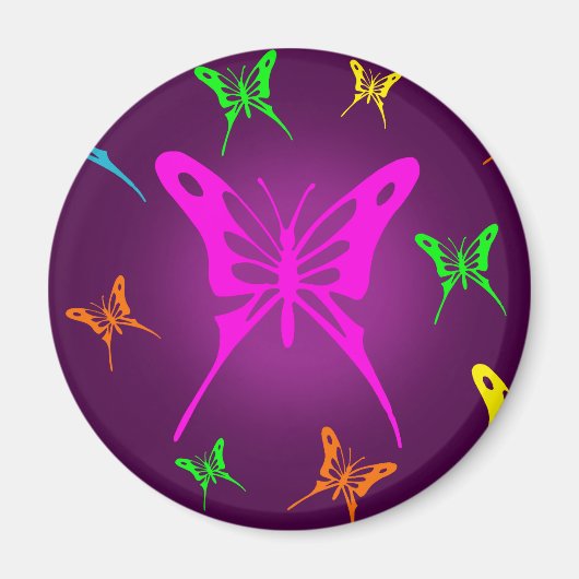 Colorful Butterfly Magneet (Voorkant)