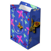 Colorful Butterfly Medium Cadeauzakje (Achterkant Gekanteld)
