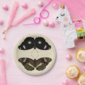 Colorful Butterfly Medley on Cream Background Papieren Bordje (Feest)