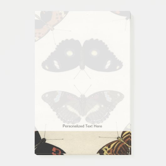 Colorful Butterfly Medley on Cream Background Post-it® Notes (Voorkant)