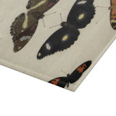Colorful Butterfly Medley on Cream Background Snijplank (Hoek)