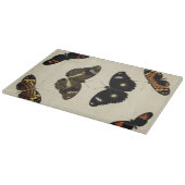 Colorful Butterfly Medley on Cream Background Snijplank (Hoek)