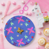 Colorful Butterfly Papieren Bordje (Feest)