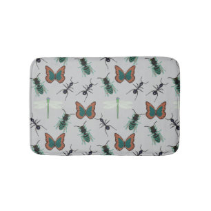 Colorful Butterfly Patroon Badmat