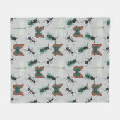 Colorful Butterfly Patroon Fleece Deken (Voorkant (Horizontaal))