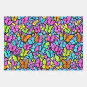 Colorful Butterfly Patroon Inpakpapier Vel (Voorkant 2)