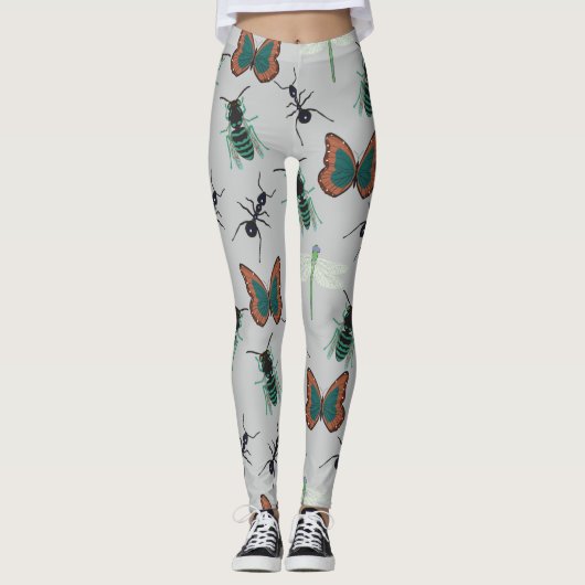 Colorful Butterfly Patroon Leggings (Voorkant)
