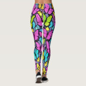 Colorful Butterfly Patroon Leggings (Achterkant)
