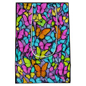 Colorful Butterfly Patroon Medium Cadeauzakje (Achterkant)