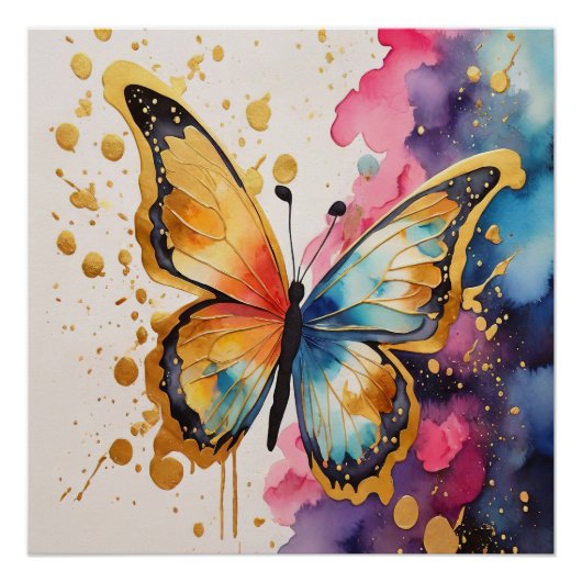 Colorful Butterfly Perfect Poster (Voorkant)